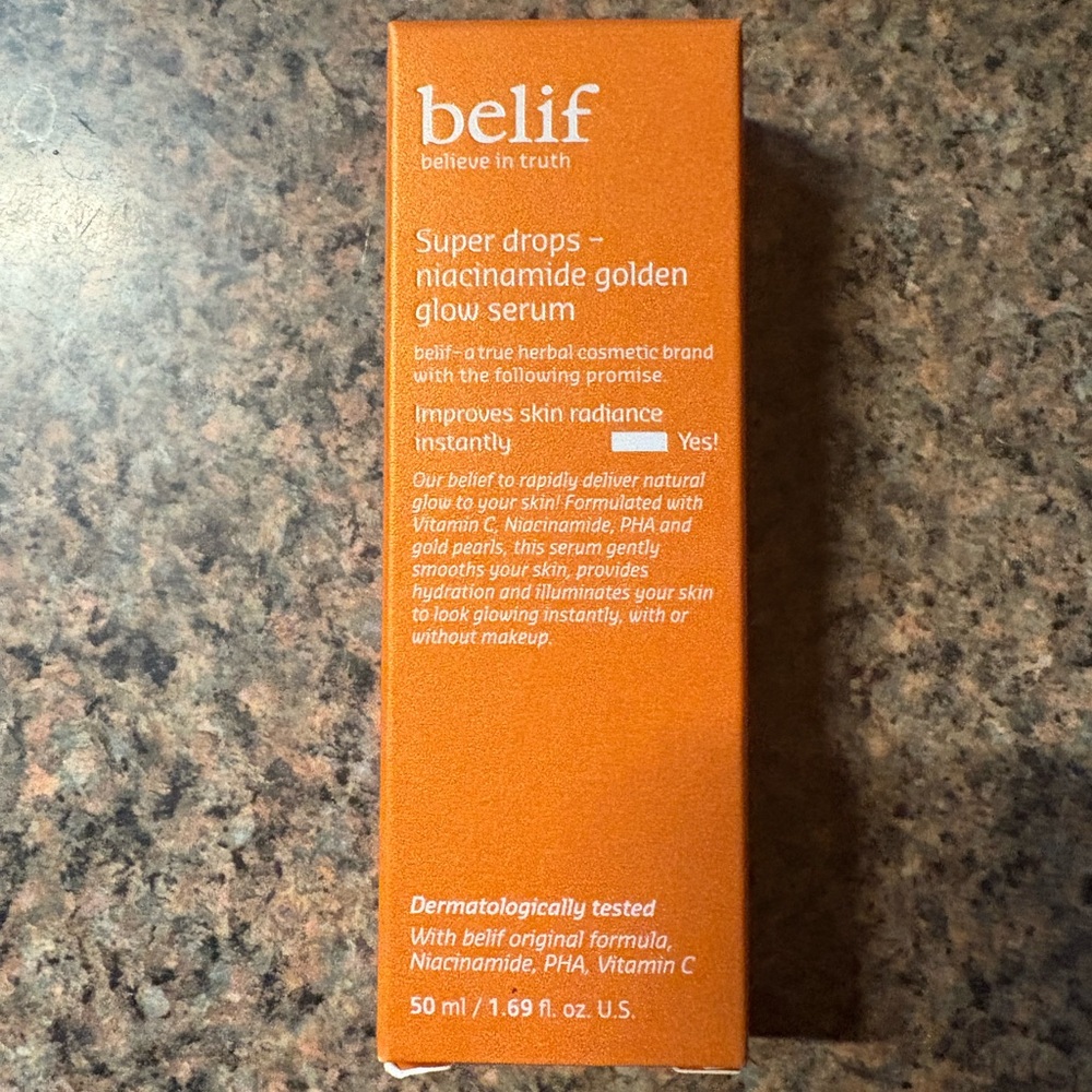 Belif Super Drops Niacinamide Golden Glow Serum - Orange
